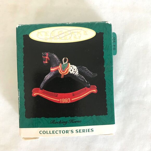 Hallmark Miniature Ornament 1993 Rocking Horse Blanket Appaloosa 6th in Series - Picture 4 of 6